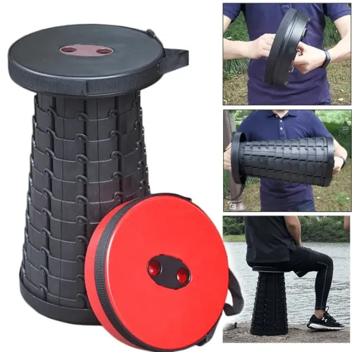 Портативний висувний складаний стілець Retractable Folding Stools - фото 3