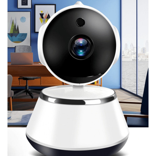Настольная поворотная IP камера Smart Net Easy QC6 Wifi, камера с динамиком, микрофоном, ночное видение