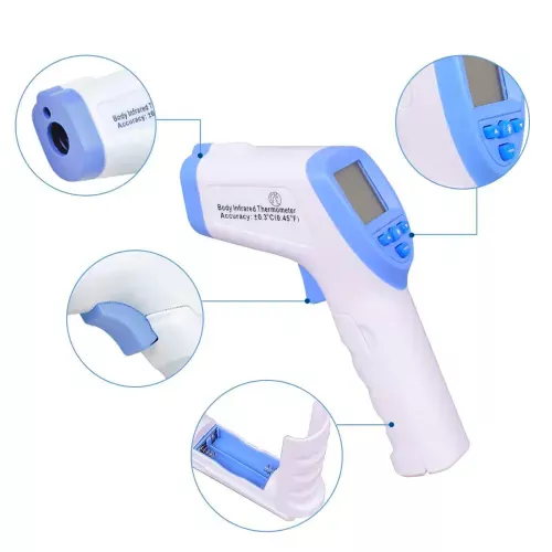 Безконтактний цифровий інфрачервоний термометр лобовий Infrared Thermometer DT-8826, градусник, білий - фото 3