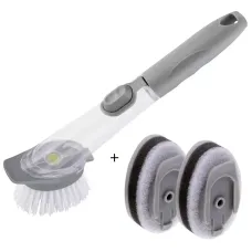 Щітка з дозатором для миття посуду Decontamination Wok Brush, багатофункціональна