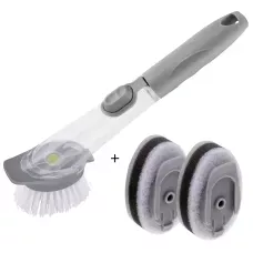 Щітка з дозатором для миття посуду Decontamination Wok Brush, багатофункціональна