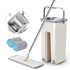 Швабра ледар з автоматичним віджимом Scratch Cleaning Mop з відром