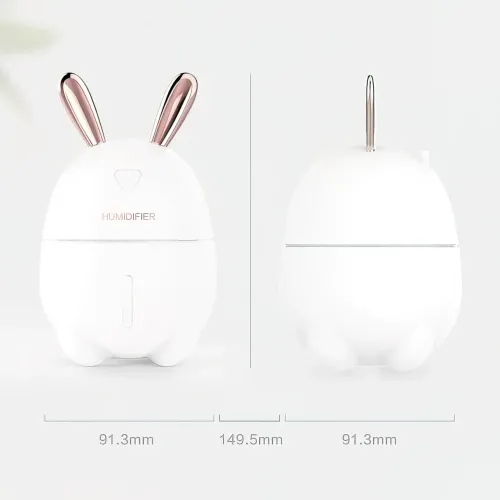 Увлажнитель воздуха Humidifiers Rabbit с ночником, 2 Вт, с резервуаром 300 мл,  питание от USB - фото 9