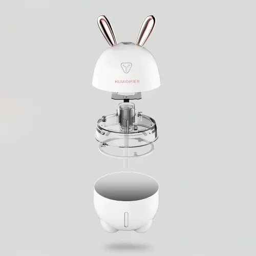 Увлажнитель воздуха Humidifiers Rabbit с ночником, 2 Вт, с резервуаром 300 мл,  питание от USB - фото 11