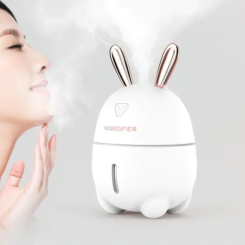 Увлажнитель воздуха Humidifiers Rabbit с ночником, 2 Вт, с резервуаром 300 мл,  питание от USB - фото 13