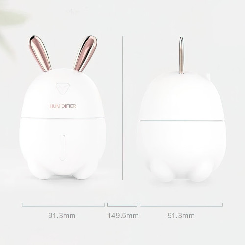 Увлажнитель воздуха Humidifiers Rabbit с ночником, 2 Вт, с резервуаром 300 мл,  питание от USB