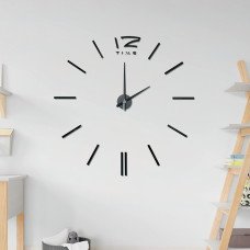 Настінний годинник DIY Clock у стилі мінімалізм, діаметр до 100 см, чорний колір