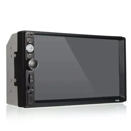 Автомагнитола 2Din сенсорная, Bluetooth AMP 7010B Slim, пульт в комплекте - фото 2