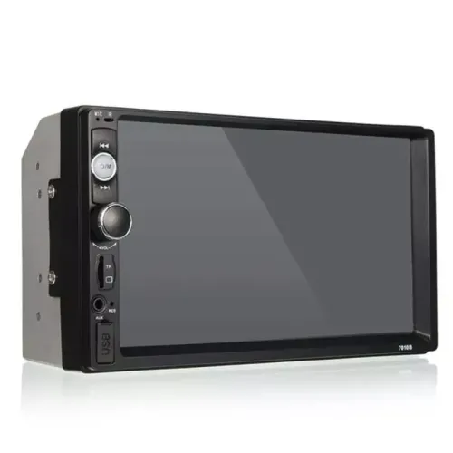 Автомагнитола 2Din сенсорная, Bluetooth AMP 7010B Slim, пульт в комплекте - фото 2