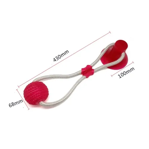 Іграшка для домашніх тварин з присоскою, Dog toy rope PULL - фото 3