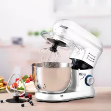 Кухонний комбайн з чашею 5 л DSP PRO KM-3007, 1200 Вт, білий