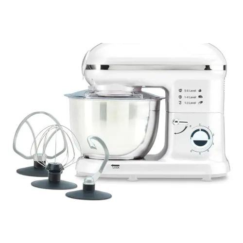 Кухонний комбайн з чашею 5 л DSP PRO KM-3007, 1200 Вт, білий - фото 2