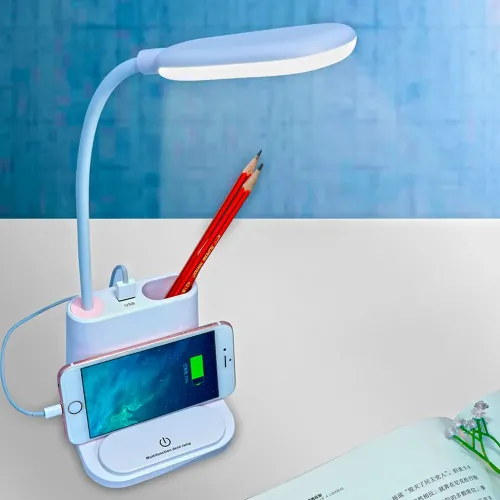 Настільна акумуляторна LED-лампа Bionic Desk Lamp, сенсорна, з функцією Power Bank, біла