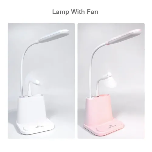 Настільна акумуляторна LED-лампа Bionic Desk Lamp, сенсорна, з функцією Power Bank, біла - фото 4