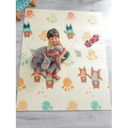 Спінений дитячий розвиваючий килимок XPE Children GO 180* 120 , двосторонній, з текстурованим покриттям - фото 5