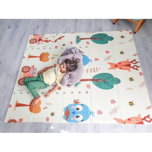 Вспененный детский развивающий коврик XPE Children GO 180*200 , двусторонний, с текстурным покрытием - фото 8