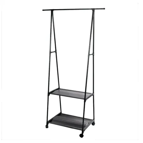 Стійка-вішалка для одягу та взуття Coat Rack Pro з навантаженням до 30 кг, 2 полиці, 1 перекладина, алюмінієва - фото 4