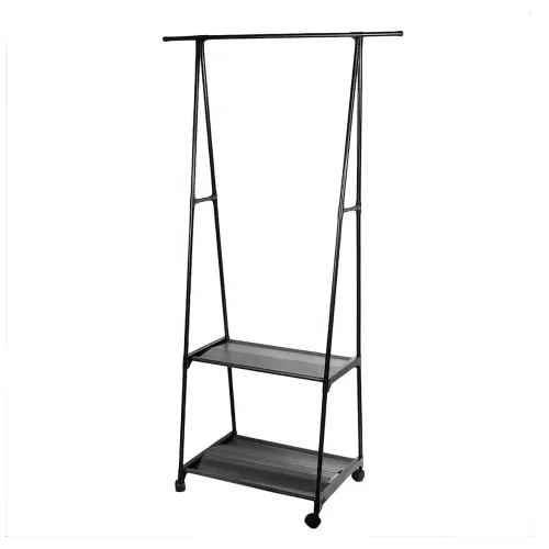 Стойка-вешалка для одежды и обуви Coat Rack Pro с нагрузкой до 30 кг, 2 полки, 1 перекладина, алюминиевая - фото 4
