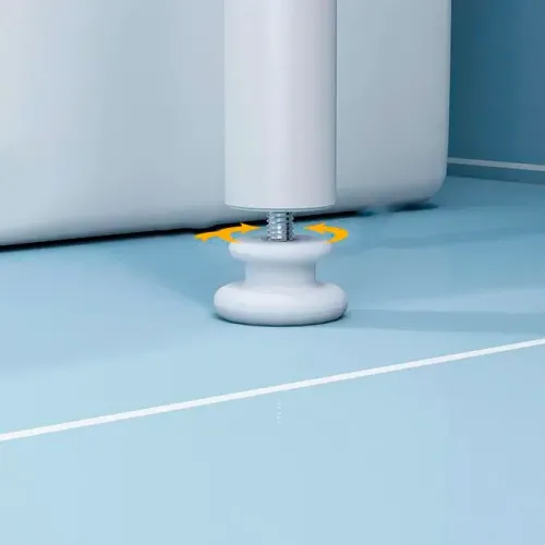 Посилена стійка над унітазом Toilet Rack TM-020, порошкове покриття, висота 160 см, біла - фото 5