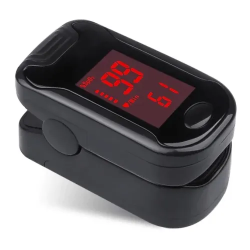 Портативний пульсоксиметр на палець Pulse oximeter bl-230 на батарейках – перевірка насичення крові киснем
