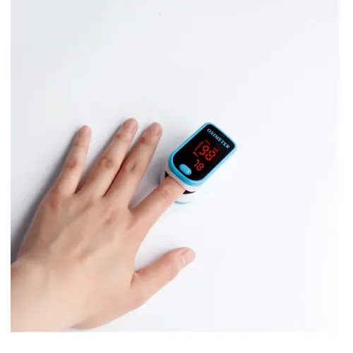 Портативний пульсоксиметр на палець Pulse oximeter bl-230 на батарейках – перевірка насичення крові киснем - фото 6