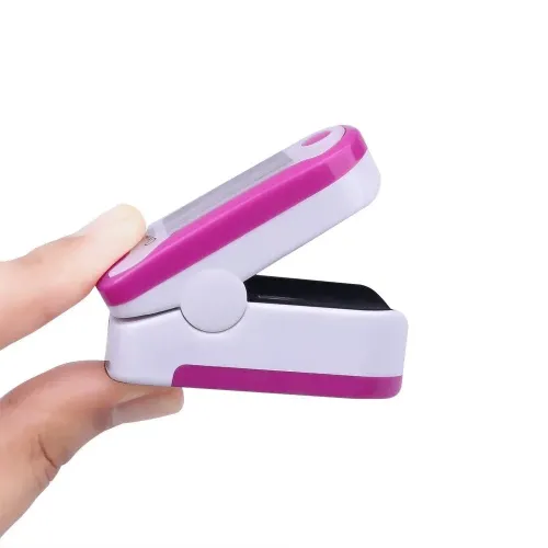 Портативний пульсоксиметр на палець Pulse oximeter bl-230 на батарейках – перевірка насичення крові киснем - фото 7