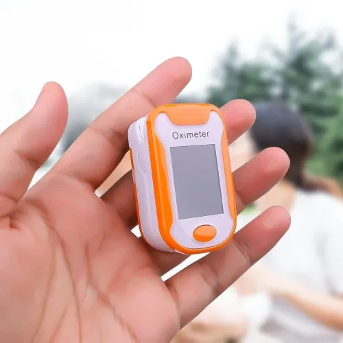 Портативний пульсоксиметр на палець Pulse oximeter bl-230 на батарейках – перевірка насичення крові киснем - фото 8
