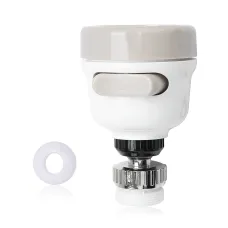 Насадка-аэратор на кран Water Saver 360 для экономии воды до 50%, 3 режима, с вращением на 360 градусов