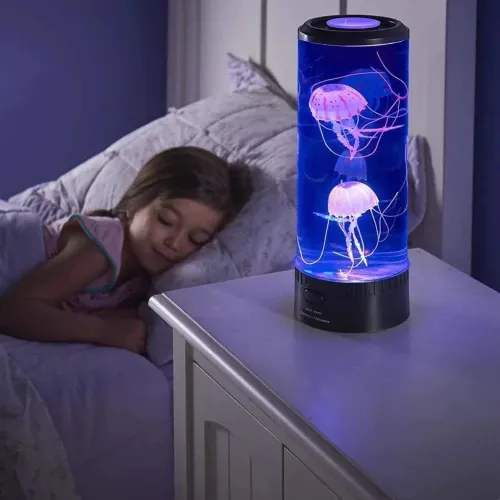 Велика лампа нічник медузи 28см Jellyfish MOOD Lamp, 7 режимів світіння, 2 медузи в комплекті - фото 4