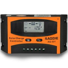 Контролер заряду сонячної панелі Raggie RG-501, 12V/24V 10A. Оригінальний Solar charge controller