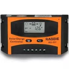 Контроллер заряда солнечной панели Raggie RG-501, 12V/24V 10A. Оригинальный Solar charge controller