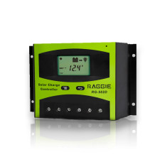 Контроллер заряда солнечной панели Raggie RG-502D, 12V/24V 40A. Оригинальный Solar charge controller