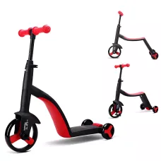 Дитячий трицикл Kids - Love, беговел, самокат, велосипед. 2 Кольори, телескопічна ручка, знімні педалі