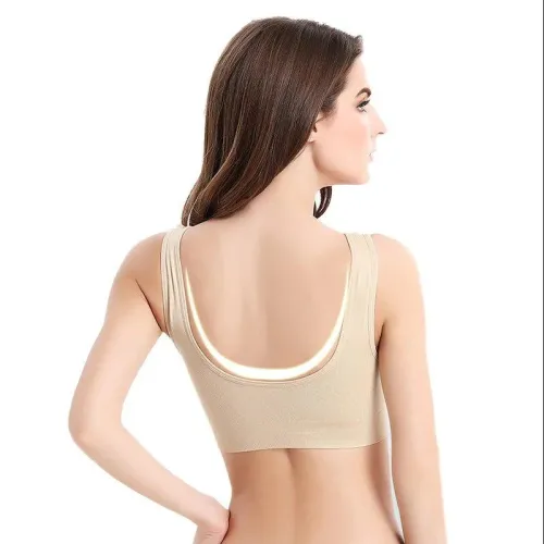 Набір з 3-х спортивних безшовних бюстгальтерів AHHBRA comfort Fit, три кольори в комплекті - фото 5