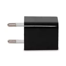 Адаптер питания CUBE Pro от сети 100-240 В, 2 USB,  1А/2.1A, черный, глянцевый