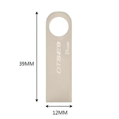 USB-флешнакопичувач Kingston DTSE9, 8 Гб, USB 2.0, металевий - фото 7