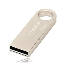 USB-флешнакопичувач Kingston DTSE9, 8 Гб, USB 2.0, металевий