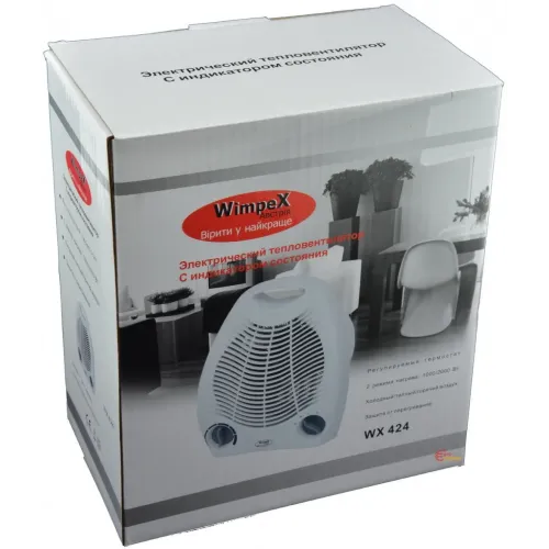 Тепловентилятор Wimpex WX-424. Обігрівач Hot fan wx 424 - фото 8