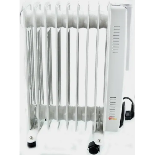 Обогреватель масляный 9 секций Crownberg CB9S Pro, белый цвет, 2000W - фото 2