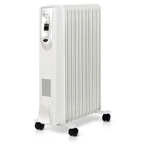 Обогреватель масляный 7 секций Crownberg CB7S Pro, белый цвет, 1500W