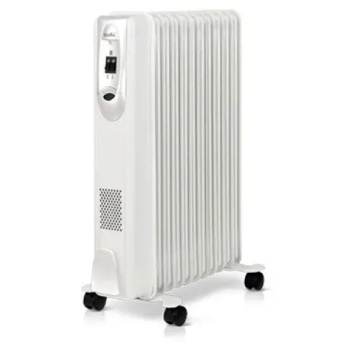 Обігрівач масляний 7 секцій Crownberg CB7S Pro, білий колір, 1500W