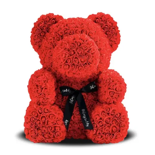 Великий Ведмедик з троянд у 3D Oh My Teddy 40 см заввишки - фото 4