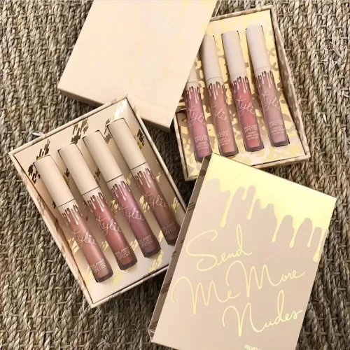 Набор жидких губных помад Kylie Send Me More в нюдовых оттенках, 4 шт - фото 8