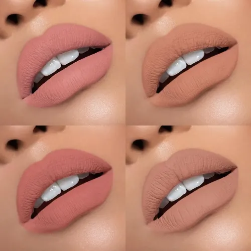 Набор жидких губных помад Kylie Send Me More в нюдовых оттенках, 4 шт - фото 9