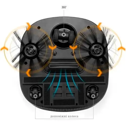 Розумний миючий робот пилосос Zeof Robotic Vacuum cleaner WY-502, різні кольори - фото 3
