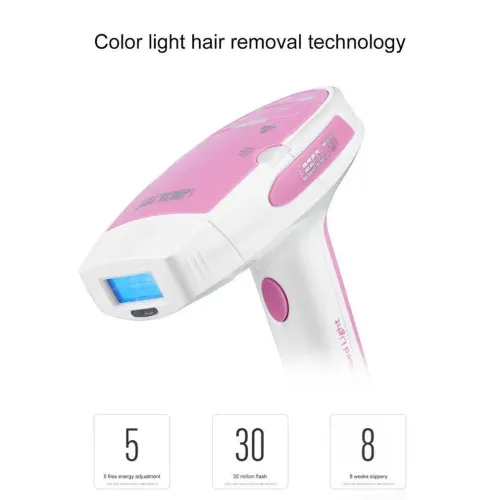 Лазерный фото эпилятор UMATE Home pulsed light T006, 36 Вт, розовый - фото 2