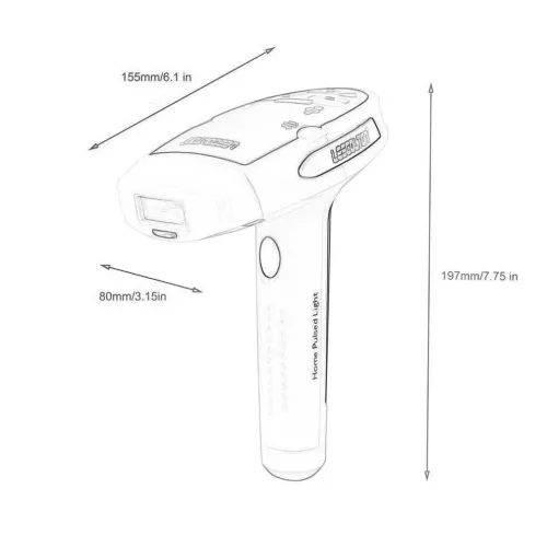 Лазерний фотоепілятор UMATE Home pulsed light T006, 36 Вт, рожевий - фото 7