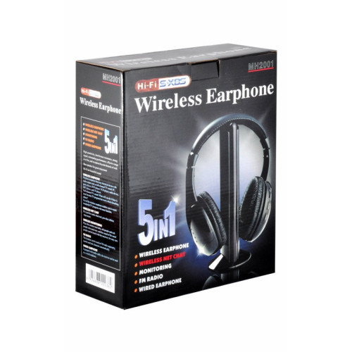 Беспроводные наушники 5в1 + FM радио Wireless Headphone pc tv - фото 7
