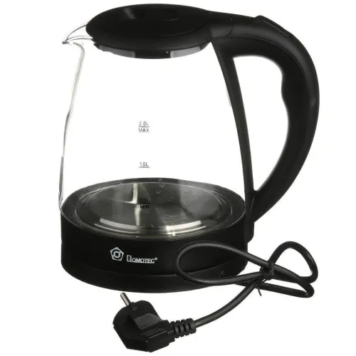 Електрочайник скляний DOMOTEC 8210 з RGB підсвічуванням 2,2 л - фото 2