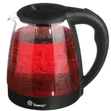 Електрочайник скляний DOMOTEC 8210 з RGB підсвічуванням 2,2 л
